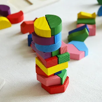 Детские игрушки Деревянные Игрушки Строительный блок Игрушки для раннего обучения по методу Монтессори Интеллектуальная Геометрия 2023 Новые подарки Игрушки