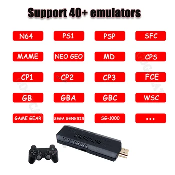 Ретро Игровая приставка 4k 37000+ Игр Видео Портативные Игровые консоли HD TV Box для Nintendo 64/Snes/N64/Sega/PS1/PSP/Arcade