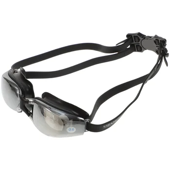 Очки для плавания при близорукости, защитные очки для детей, противотуманные очки, Широкий обзор, купальники для взрослых, Водонепроницаемая компьютерная приманка с диоптриями