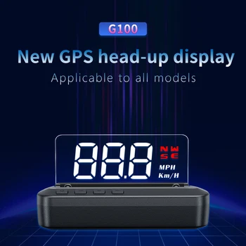 Auto G100 C100 OBD GPS Головной дисплей Автомобильная электроника Проектор HUD Дисплей Цифровой автомобильный спидометр Аксессуары для всех автомобилей