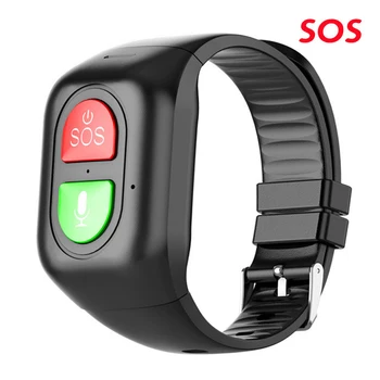 Умный браслет Часы SOS для пожилых людей с длительным режимом ожидания для IOS Android, пульсометр, измеряющий кровяное давление, GPS-трекер, часы-Трекер