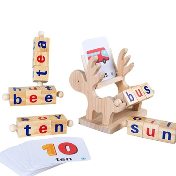 Учимся писать слова Игрушки для малышей Карточки с буквами для детского сада Алфавит