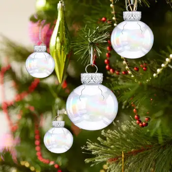 Многоразовый Рождественский шар, Небьющиеся Украшения для рождественских шаров многоразового использования, набор украшений для Рождественской елки, праздничных вечеринок.