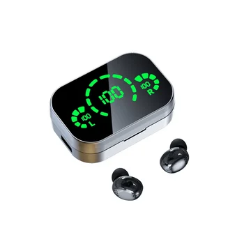 Беспроводные наушники Bluetooth YD04 со светодиодным цифровым дисплеем, гарнитура-вкладыши Bluetooth 5.3, спортивные наушники