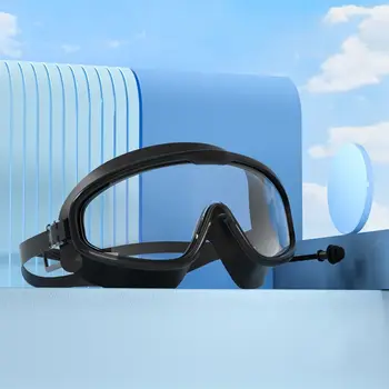 Плавательные очки в большой оправе, Очки для плавания с защелкивающимся дизайном, Очки для дайвинга, Очки для плавания