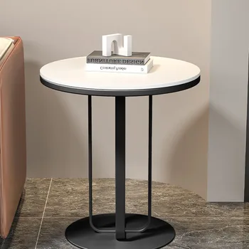 Круглый журнальный столик Минималистичный Металлический сервиз Уникальный красивый Чайный столик для прихожей, гостиной, Современная мебель для спальни Muebles