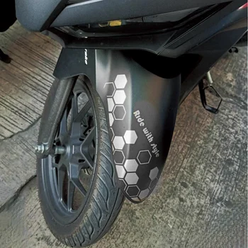Наклейки на крыло мотоцикла, шестиугольные светоотражающие наклейки, Светоотражающие наклейки на корпус, наклеивающиеся наклейки на корпус в форме сот