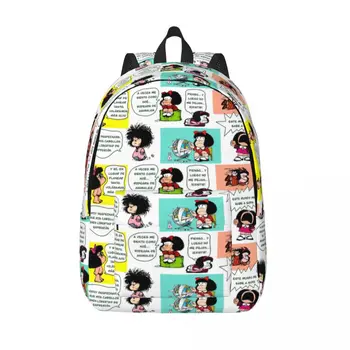 Рюкзак для ноутбука Manga Quino Mafalda, женская мужская повседневная сумка для книг, сумка для студентов колледжа с мультяшным рисунком Каваи