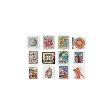 Коллекционный набор для вышивания крестиком Белка Бурундук Енот Кролик Китти роза петух (с бисером)
